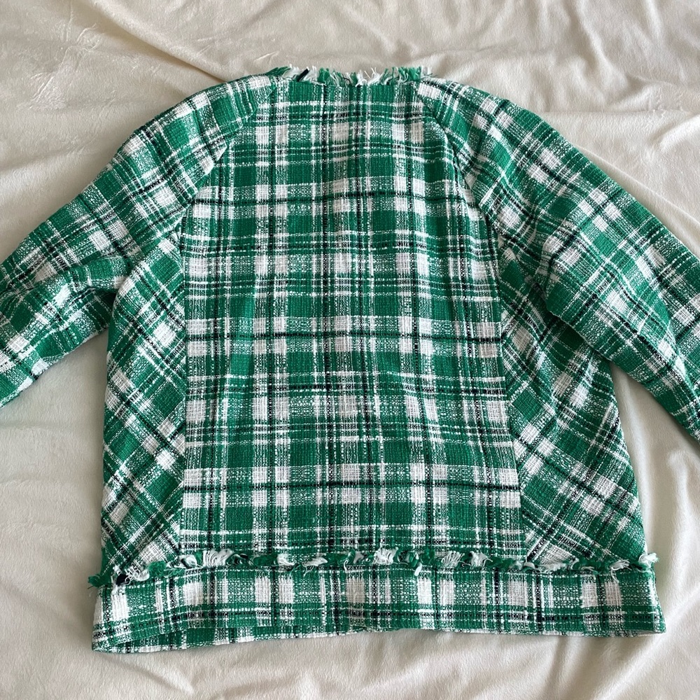CAbi Green Plaid Blazer - Picture 4 of 11